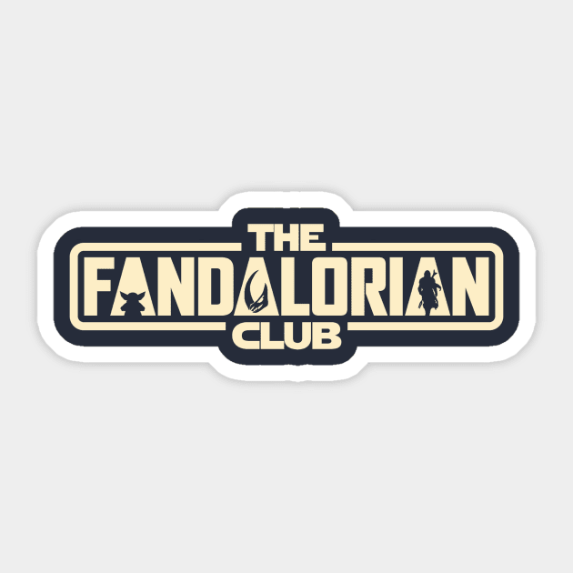 The Fandalorian Club Season 2 Sticker by Jake Berlin